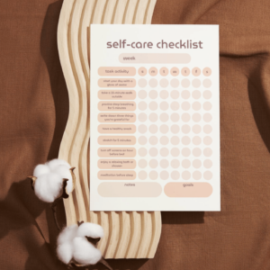 MindfulHerGlow Self-Care Planner (One Page)