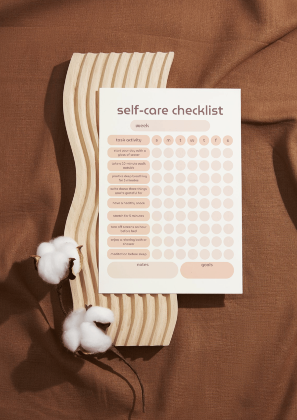 MindfulHerGlow Self-Care Planner (One Page)